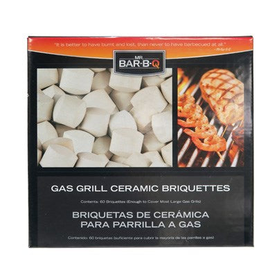 Chef Master 06000Y 1 Bag Gas Grill Ceramic Briquettes - 60 Pieces