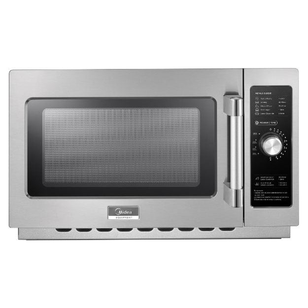 Midea 1034N0A 1000 Watt Commercial Microwave Oven with Dial Timer - 1.2 Cu. Ft. Capacity