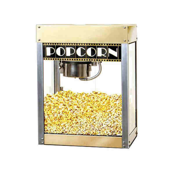 Winco 11068 Benchmark Popcorn Popper Machine "Premiere" Cinema Style - 6 oz = 127 Quart/Hour, 120V