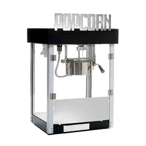 Winco 11065 Benchmark Popcorn Popper Machine "Metropolitan" 6 oz = 127 Quart/Hour, 120V