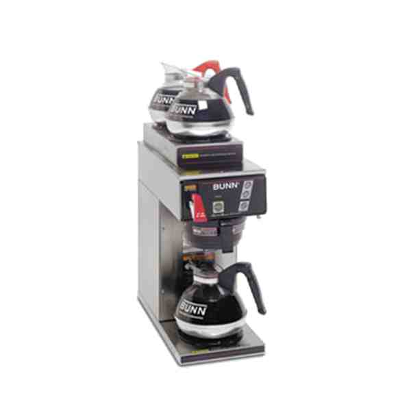 Bunn 12950.0213/CWTF15-3 - 1 Lower & 2 Upper Warmer, Automatic Coffee Machine For Glass Decanters (OUT OF THE BOX)