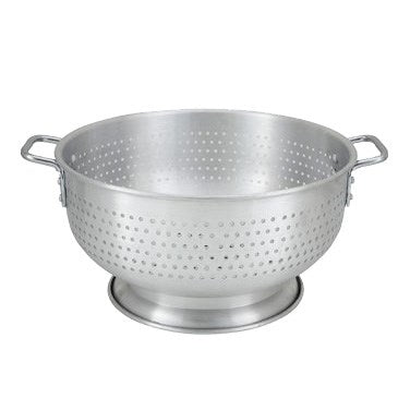 Winco ALO-16BH 16 Quart Aluminum Colander