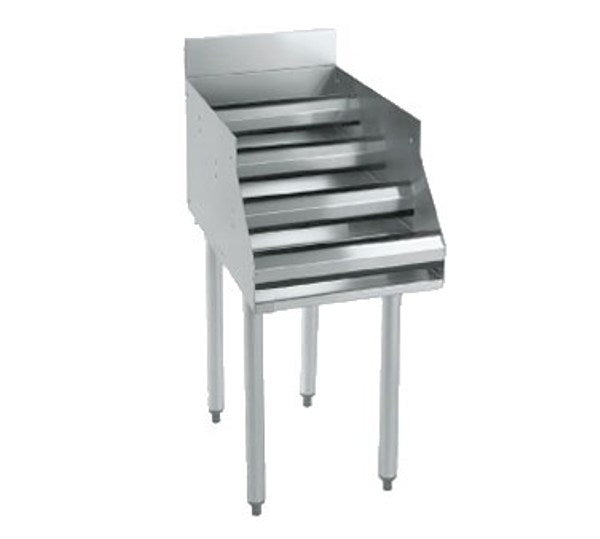 Krowne 18-12RD Standard 1800 Series 12" Stainless Steel Free-Standing Underbar Bottle Display