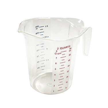 Winco PMCP-200 2 Qt Polycarbonate Measuring Cup