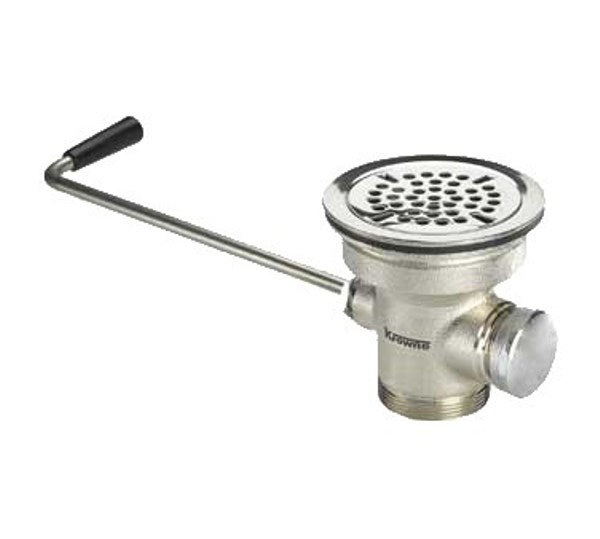 Krowne 22-204 Twist Waste Drain with 1-1/4" Overflow Outlet with Cap
