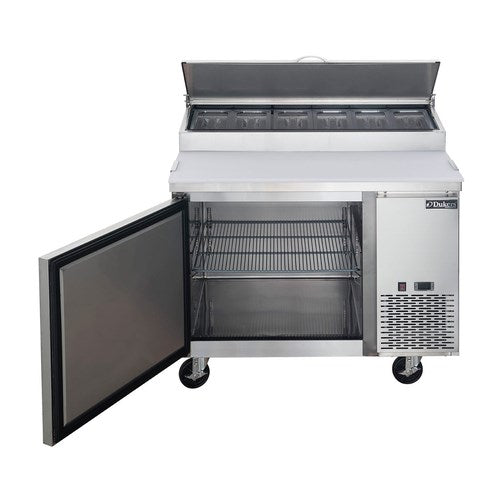 Dukers DPP44 44"W One Door Pizza Prep Refrigerator - 9.88 Cu. Ft. FREE SHIPPING!