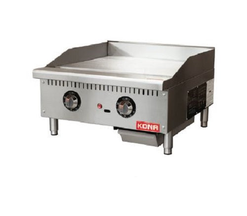 Kona NJTG-24 24"W Natural Gas Countertop Thermostatic Griddle - 60,000 BTU