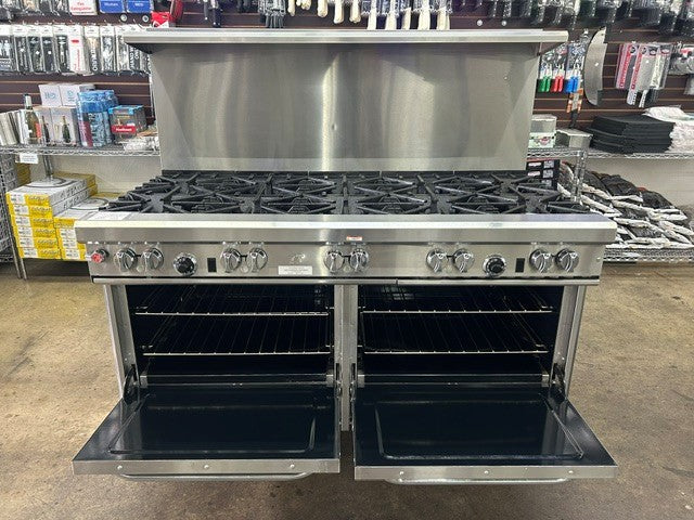 Southbend X-4601DD Ultimate Restaurant Range 60"W 10 Burner Gas Range with Two Standard Ovens - 420,000 BTU (LIGHTLY USED UNIT)