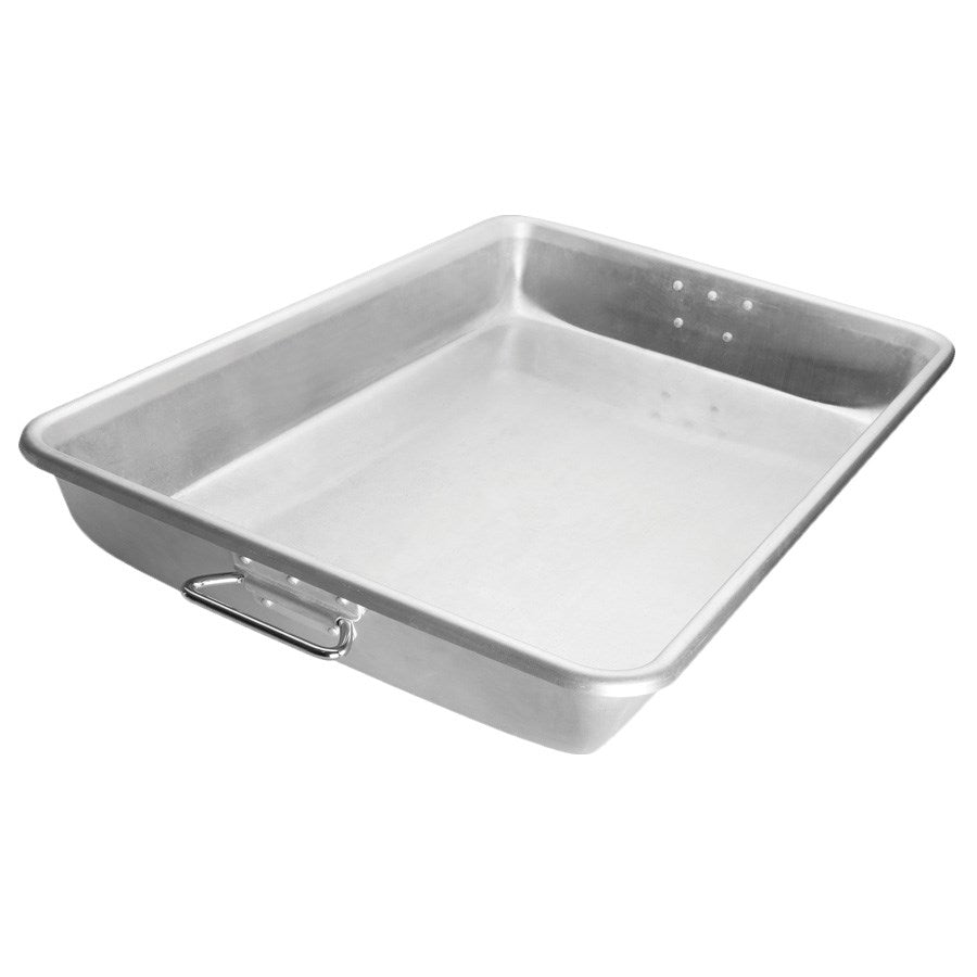 Winco ALRP-1826H 18" x 26" Double Roast Pan with Handles