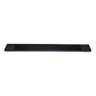 Winco RBM-327K Black Rubber Bar Mat, 27" x 3 1/4"