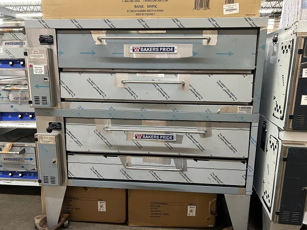 Bakers Pride 452 Gas Double Deck Pizza Oven - SUPERDeck Series 8" - OUT OF CRATE UNIT