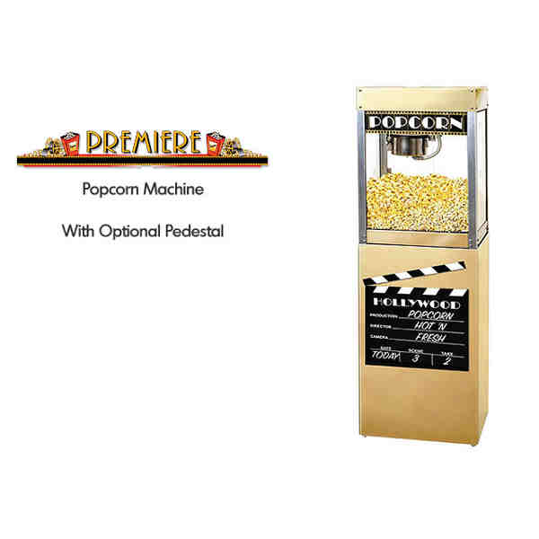 Winco 30080 Benchmark  Premiere Cinema Style Popcorn Popper Machine Pedestal