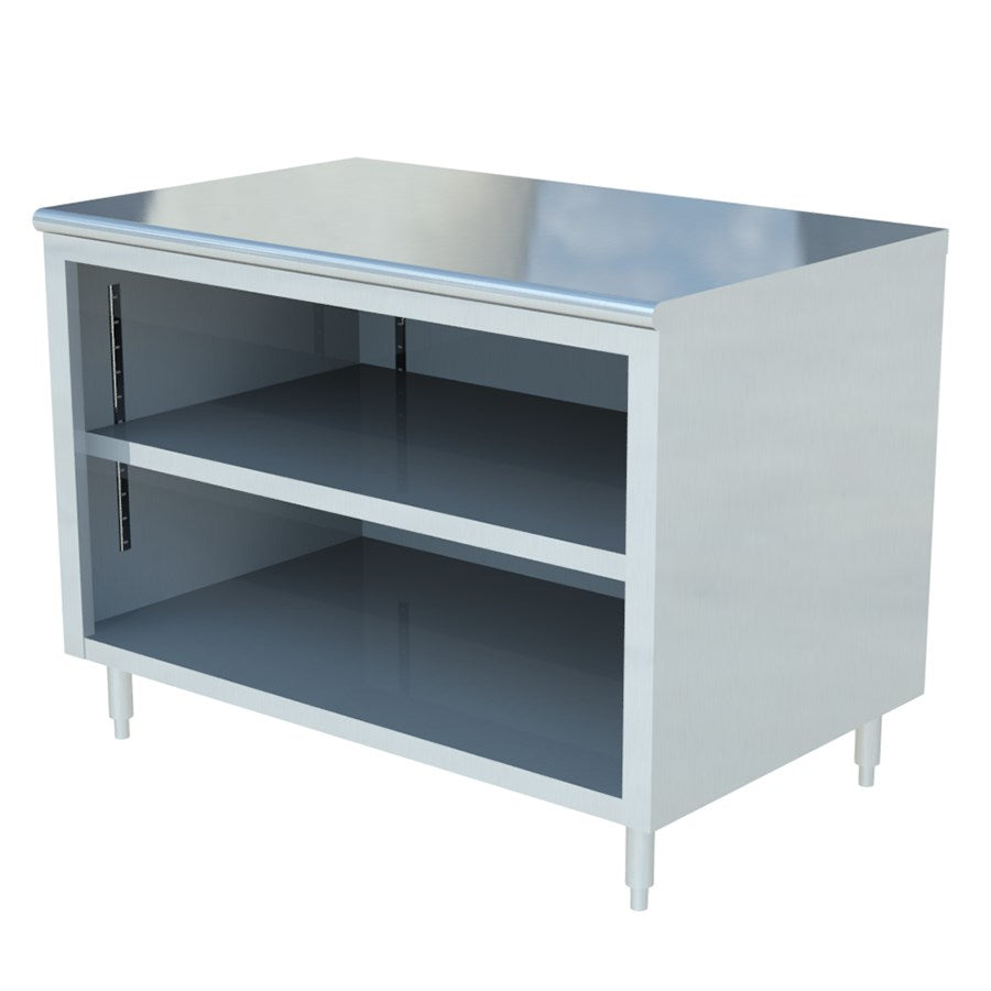 Sapphire SMDC-3018 18"W x 30"D Stainless Steel Open Front Enclosed Base Dish Cabinet
