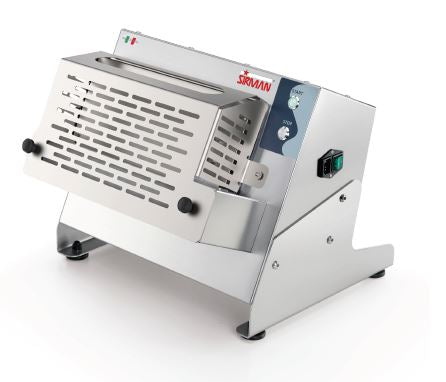 Sirman 40073218  P-ROLL 320/1 PLUS Stainless Steel Single Pass, Table-Top Design Dough Roller