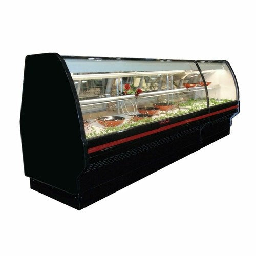 Howard McCray SC-CDS40E-4C-BE-LED Curved Glass Deli Display Case 51" (Black)