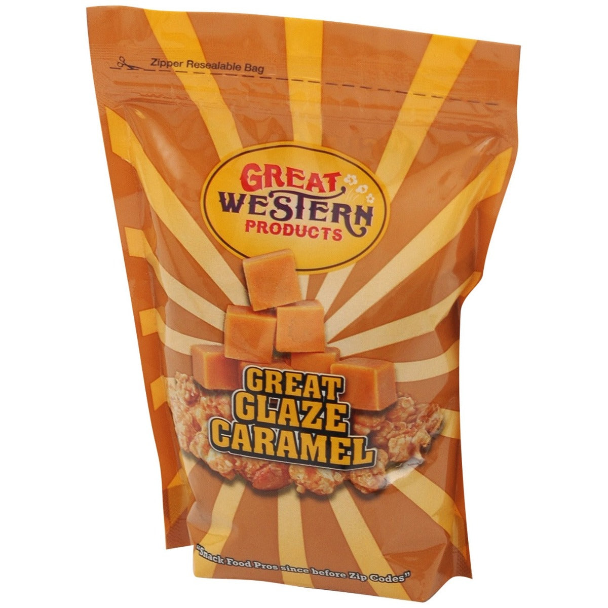 Winco 40021 Benchmark 28oz Bag of Caramel Popcorn Glaze