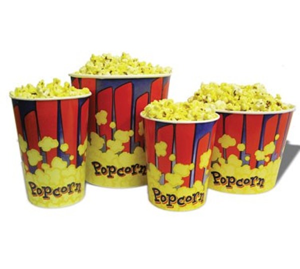Winco 41470CS Benchmark 150 Count 170oz Popcorn Tub