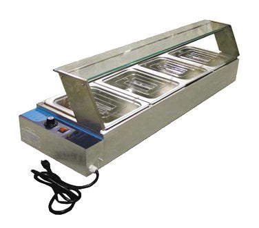 Omcan FW-CN-1170 (42157) 46" Four Half Size Well Electric Bain Marie - 110V