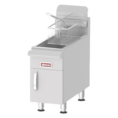 Omcan CE-CN-UR-CF15-NG (43086) 15 Lbs. Natural Gas Countertop Fryer- 26,500 BTU
