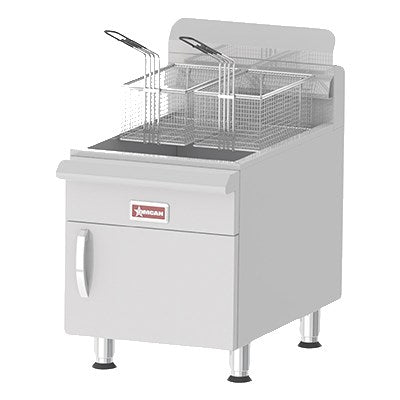 Omcan CE-CN-UR-CF30-LP (43089) 30 Lbs. Liquid Propane Countertop Fryer- 53,000 BTU