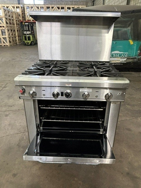 SOUTHBEND 4367D 36" Natural Gas 4 Pyromax Burner Ultimate Restaurant Range with Standard Oven (USED UNIT)