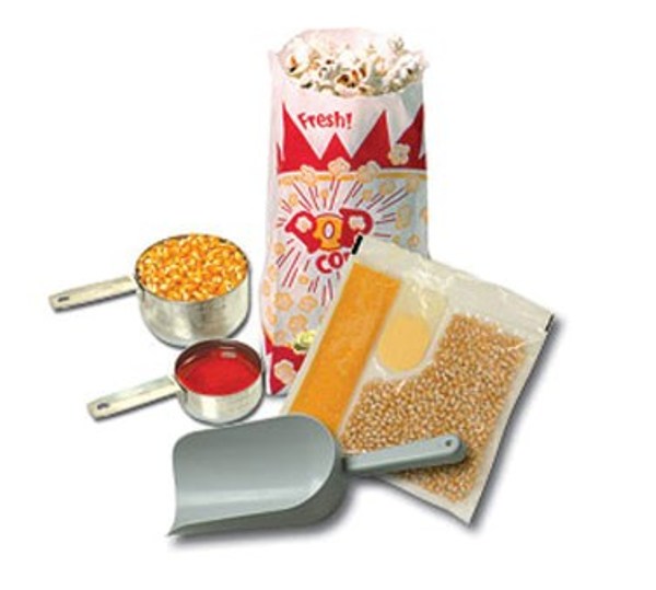 Winco 45004 Benchmark Popcorn Starter Kit for 4oz. Poppers