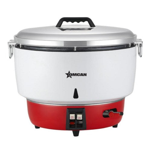 Omcan 48761 (CE-CN-0110-NG) 55 Cup Commercial Gas Rice Cooker - 24,400 BTU