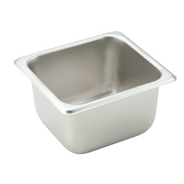 Winco SPS4 4" Deep Stainless Steel 1/6  Steam Table Pan