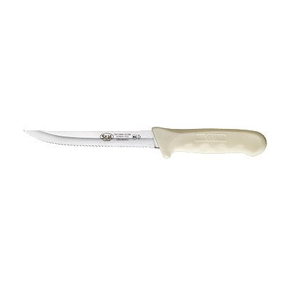 Winco KWP-50 Utility Knife with 5.5" Blade and White Handle