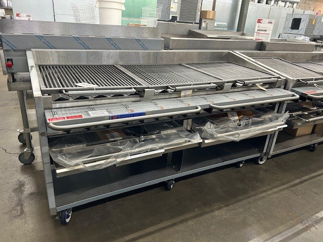 Bakers Pride F-60H Gas Floor Model Radiant Charbroiler High Performance 60" - 252,000 BTU