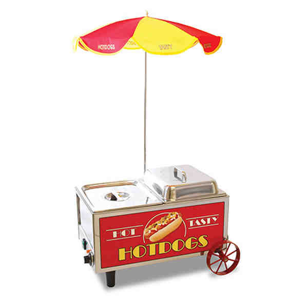 Winco 60072 Benchmark Hot Dog Mini Cart - 12"Wx13"Dx15"H, 120V