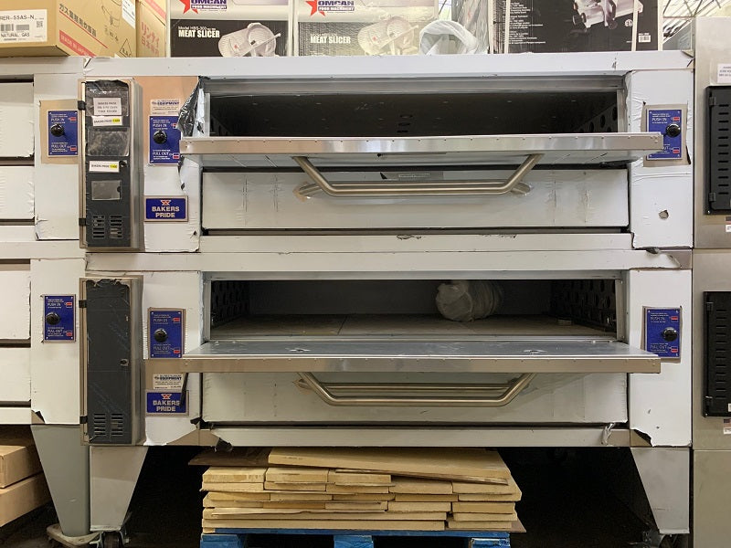 Bakers Pride Y-602 Gas Double Deck Pizza Oven - SUPERDeck Series 78" - OUT OF CRATE UNIT