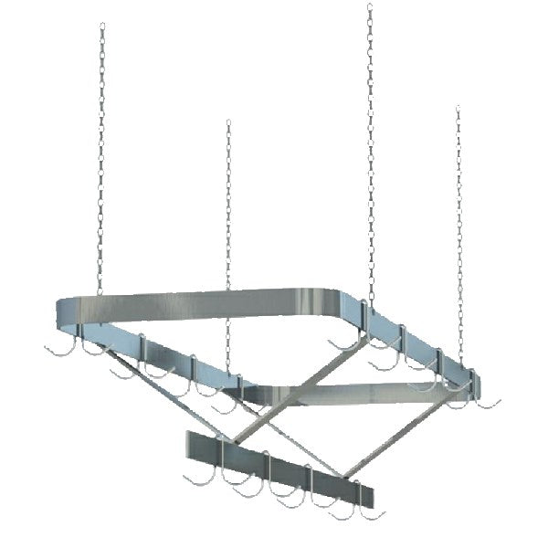Sapphire SM-CR48 48"W Ceiling Hung Pot Rack