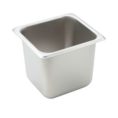 Winco SPS6 6" Deep Stainless Steel 1/6  Steam Table Pan