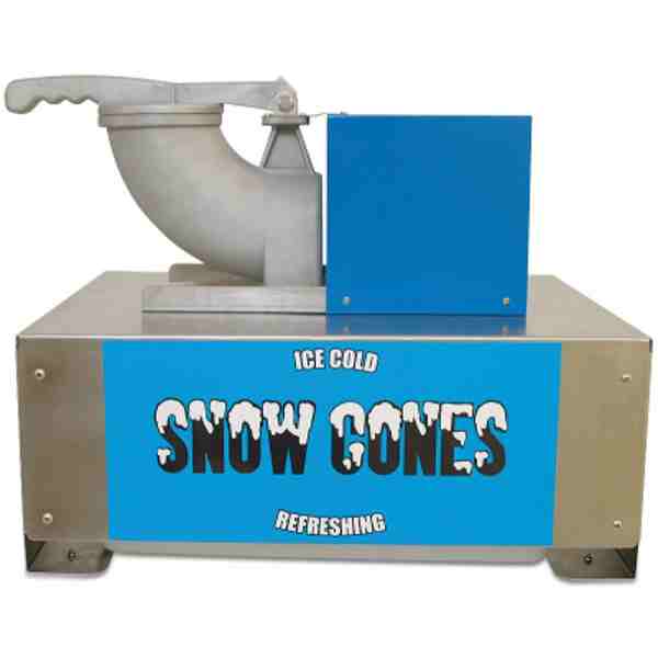 Winco 71050 Benchmark Snow Blitz Snow Cone Machine, 500 lbs. Crushed Ice Per Hour, Safety Reset Button, 120V