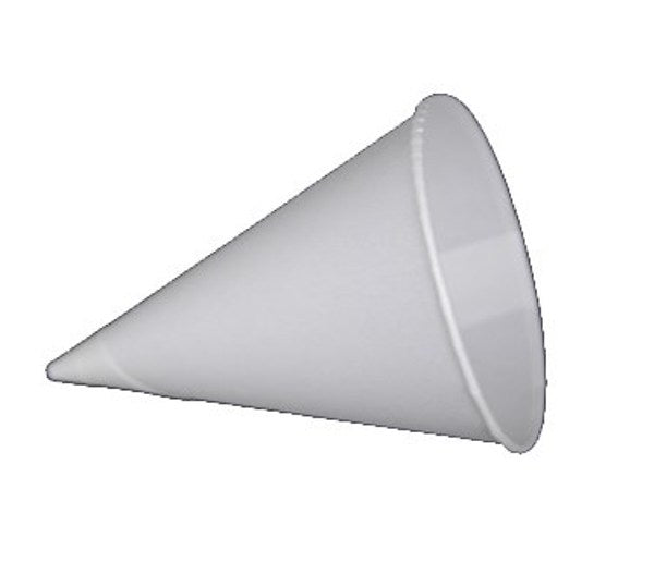 Winco 72501 Benchmark 100 Count 6oz. Disposable Snow Cone Cups