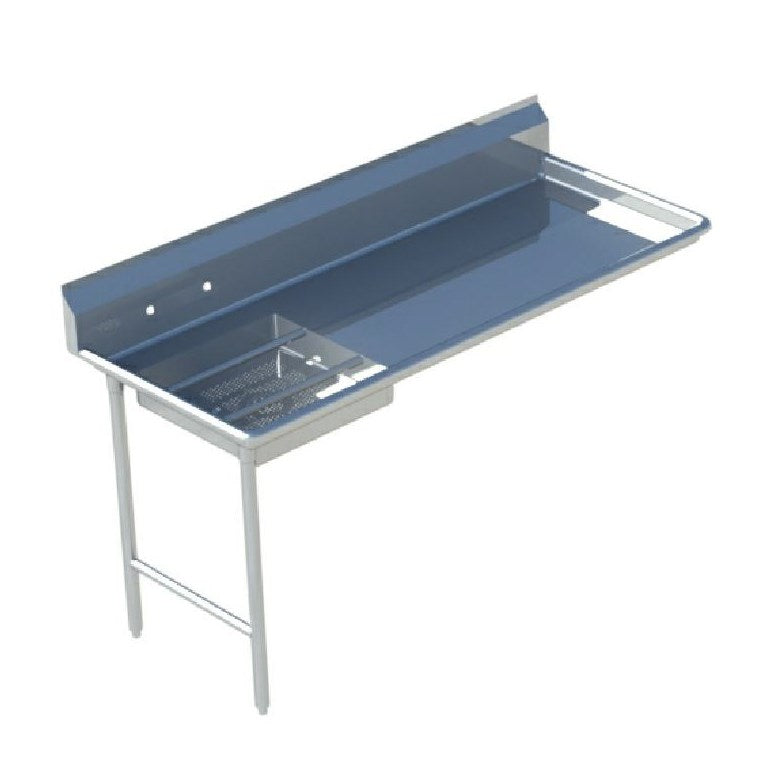 Sapphire SMUDT-72L 72" Stainless Steel Left Straight Design Dish Table