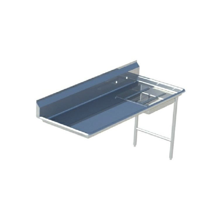 Sapphire SMUDT-72R 72" Stainless Steel Right Straight Design Dish Table