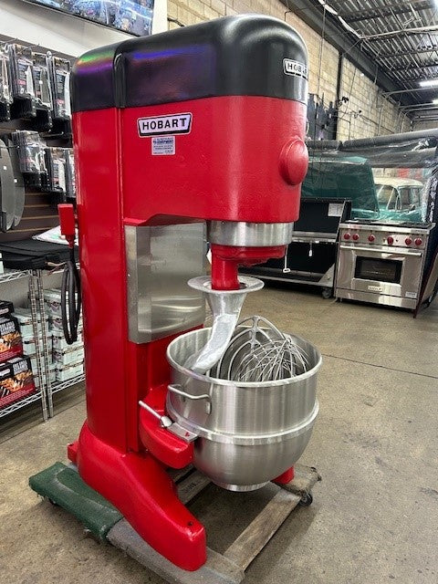 Hobart M-802 80 Quart Mixer Including Hook, Flat Beater, Whip and Bowl 208V 3 phase NEW PARTS (USED)