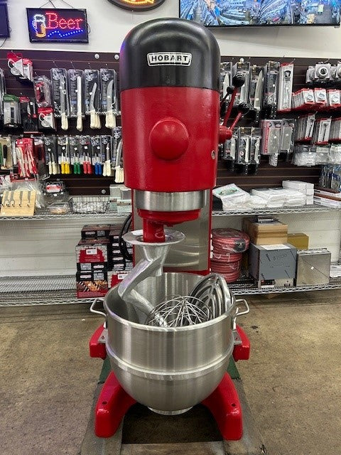 Hobart M-802 80 Quart Mixer Including Hook, Flat Beater, Whip and Bowl 208V 3 phase NEW PARTS (USED)