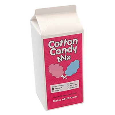 Winco 82003CS Benchmark 3-1/4 lbs. of Cotton Candy Sugar - Cherry (Case of 6)
