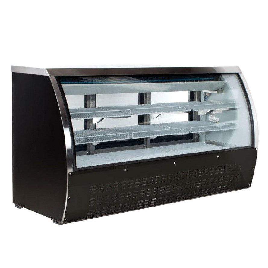 Omcan RS-CN-0163-B (50083) 64" Black Refrigerated Deli Display Case