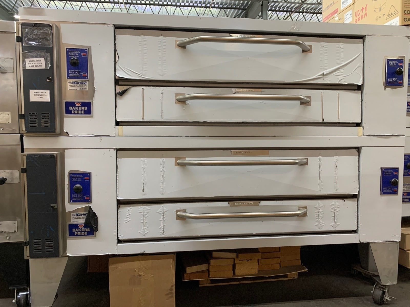 Bakers Pride Y-802 Gas Double Deck Pizza Oven - SUPERDeck Series 84 ...