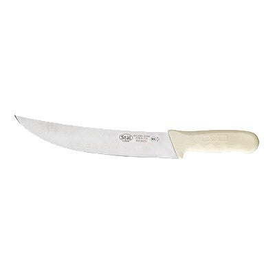 Winco KWP-90 Cimeter Knife with 9.5" Blade and White Handle