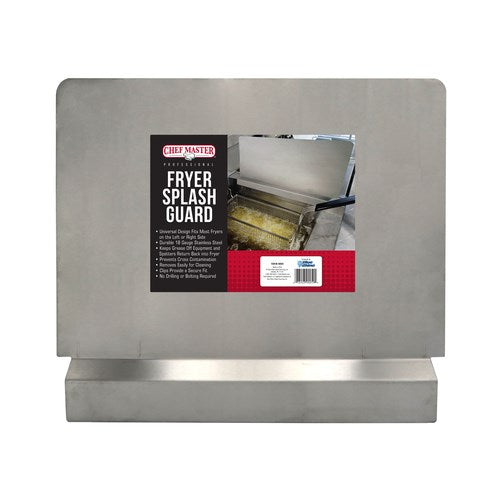 Chef Master 90059 Stainless Steel Fryer Splash Guard - 22W x 20 5/8"H
