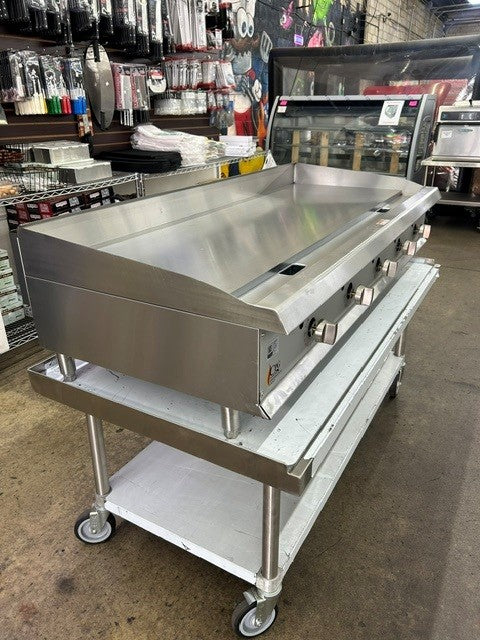 CPG GTCPG60NL 60" Wide Countertop Thermostatic Natural Gas Griddle - (USED UNIT)