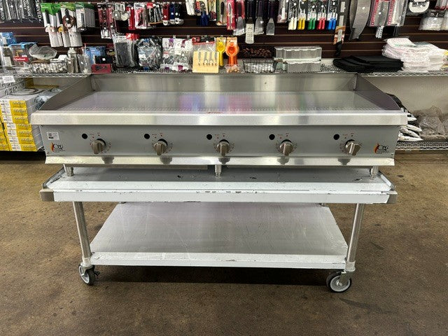 CPG GTCPG60NL 60" Wide Countertop Thermostatic Natural Gas Griddle - (USED UNIT)