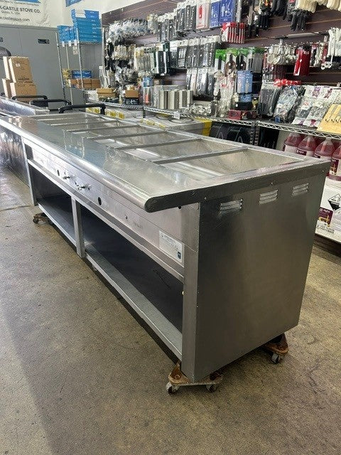 L&J CWS-96 Gas Steam Table 96" - 40,000 BTU (USED UNIT)