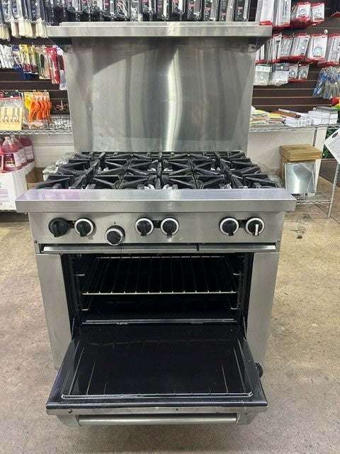 Garland G36-6R Open Top Burner Gas Restaurant Range - G Series 36” - 236,000 BTU (USED UNIT)