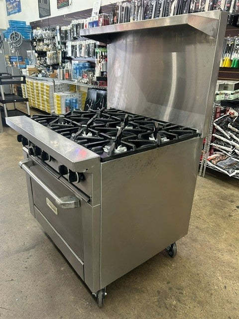 Garland G36-6R Open Top Burner Gas Restaurant Range - G Series 36” - 236,000 BTU (USED UNIT)